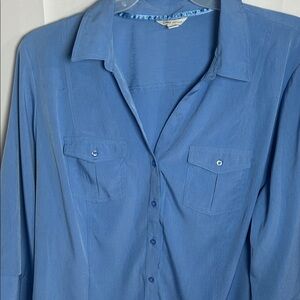 Classic Blue Button-Down Shirt for Men